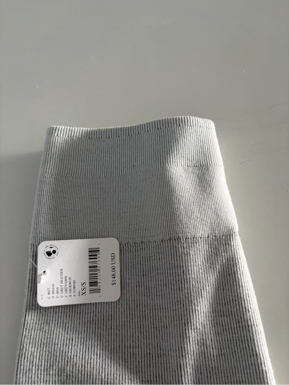 FP Movement by Free People Light Gray Ribbed Leggings XS/S - Picture 7 of 7